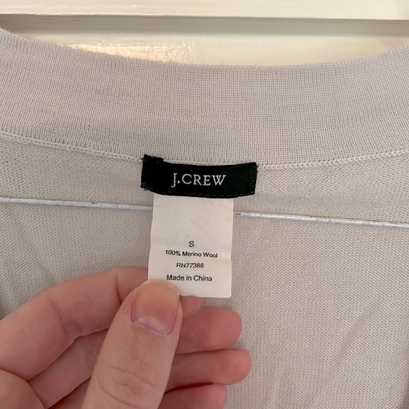 J. Crew 100% Merino Wool Lightweight Cardigan Metal Buttons - Picture 2 of 5